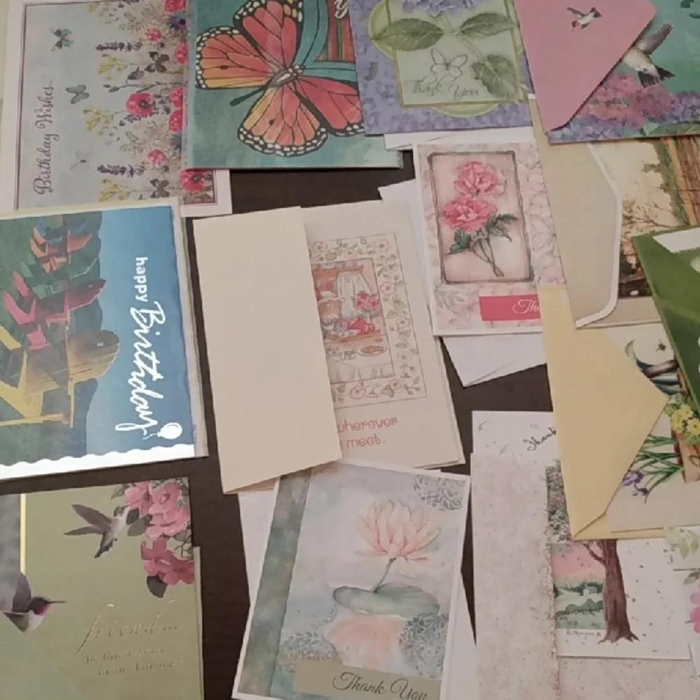 Bundle 30 Assorted Greeting Cards with Matching Envelopes For Various Occasions